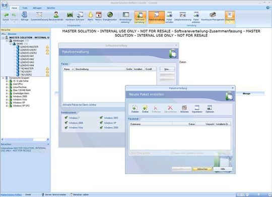 Mastersolution Reflect besitzt eine aufgeräumte und intuitiv bedienbare Benutzeroberfläche. Mastersolution Reflect besitzt eine aufgeräumte und intuitiv bedienbare Benutzeroberfläche.