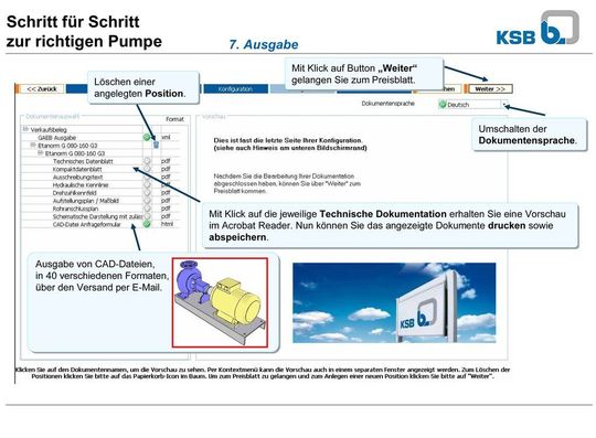 Bild 1: Mit dem Pumpenauslegungsprogramm KSB EasySelect können Anwender Pumpensysteme auslegen und optimieren. (Bild: KSB) Bild 1: Mit dem Pumpenauslegungsprogramm KSB EasySelect können Anwender Pumpensysteme auslegen und optimieren. (Bild: KSB)