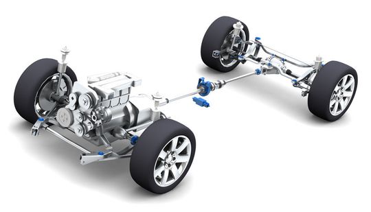 Automobilfahrwerk mit Buchsen und weiteren Fahrwerksteilen von Vibracoustic Bilder: Vibracoustic Automobilfahrwerk mit Buchsen und weiteren Fahrwerksteilen von Vibracoustic Bilder: Vibracoustic