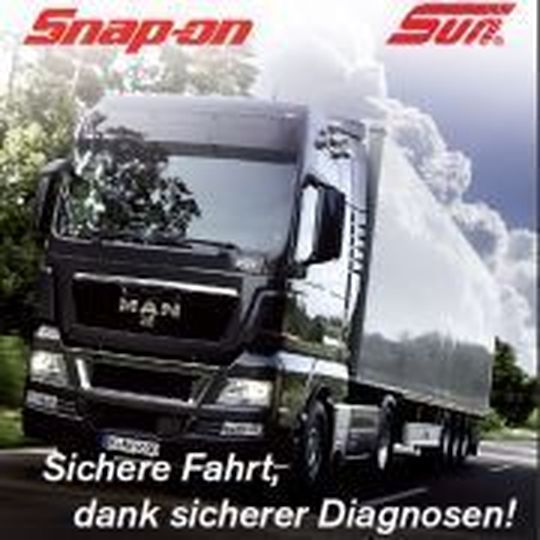 Sun/Snap-on bietet jetzt auch Diagnosewerkzeuge für Nutzfahrzeuge. Sun/Snap-on bietet jetzt auch Diagnosewerkzeuge für Nutzfahrzeuge.