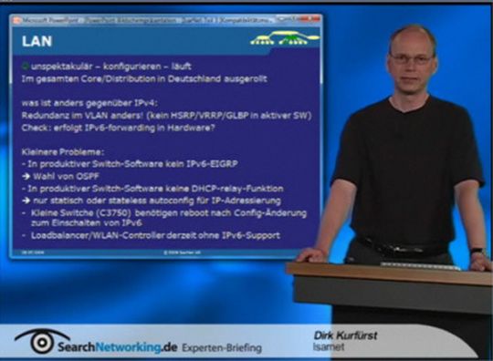 Dirk Kurfürst, der Netzwerker, weiß, wovon er redet, wenn er über Ipv6 spricht. Dirk Kurfürst, der Netzwerker, weiß, wovon er redet, wenn er über Ipv6 spricht.