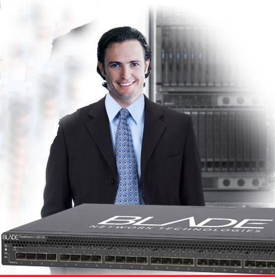 BNT macht Funktionen, die seit zwei Jahren im High Performance Cluster von IBM zur Verfügung stehen, nun als Rack Switch zugänglich. BNT macht Funktionen, die seit zwei Jahren im High Performance Cluster von IBM zur Verfügung stehen, nun als Rack Switch zugänglich.