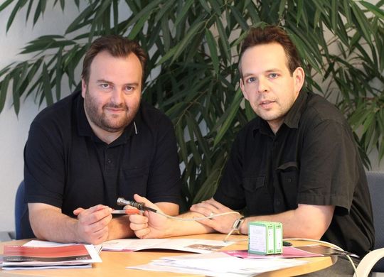 v.l. Thomas Baier übernimmt das „strategische Produktmanagement und Software-Architektur“, Wolfgang Schähs ist als Support- und Produktmanager neu im Team Bild: logi.cals v.l. Thomas Baier übernimmt das „strategische Produktmanagement und Software-Architektur“, Wolfgang Schähs ist als Support- und Produktmanager neu im Team Bild: logi.cals