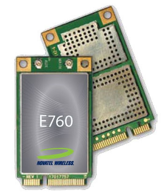 Bilder von den LTE-fähigen Embedded Modulen gibt es noch nicht. „Expedite 760“ stattet Laptops mit UMTS- und HSDPA-Zugängen aus. Bild: Novatel Wireless Bilder von den LTE-fähigen Embedded Modulen gibt es noch nicht. „Expedite 760“ stattet Laptops mit UMTS- und HSDPA-Zugängen aus. Bild: Novatel Wireless