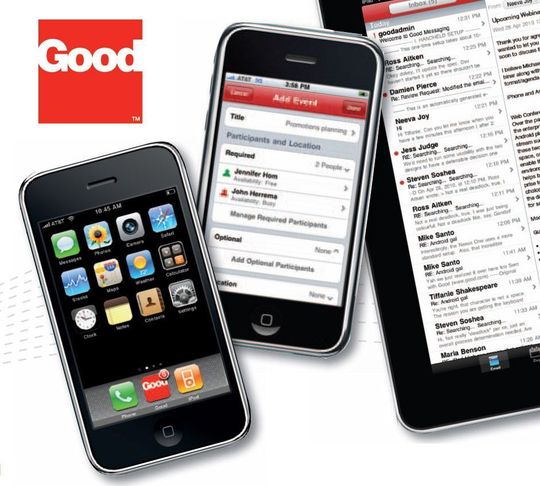 Good Enterprise iPhone erlaubt ein sicheres Management von Apple iPhones im Budiness-Umfeld; Bild: Good Technology Good Enterprise iPhone erlaubt ein sicheres Management von Apple iPhones im Budiness-Umfeld; Bild: Good Technology