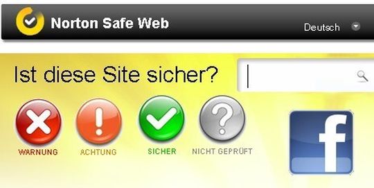 Norton Safeweb for Facebook soll dabei helfen Malware-Links bei Facebook zu entdecken und so Facebook-User zu schützen. Norton Safeweb for Facebook soll dabei helfen Malware-Links bei Facebook zu entdecken und so Facebook-User zu schützen.