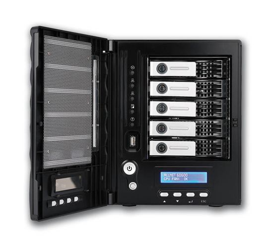 Allnets 5-Bay-Netzwerkspeicher ALL60600 NAS unterstützt NAS, DAS und iSCSI. Allnets 5-Bay-Netzwerkspeicher ALL60600 NAS unterstützt NAS, DAS und iSCSI.