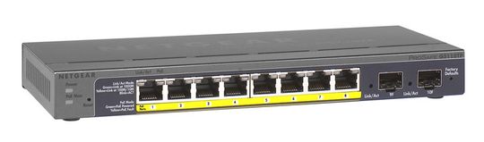 Der Switch GS110TP von Netgear bietet Gigabit Leistung, PoE, einfache Administration und Smart Switching Der Switch GS110TP von Netgear bietet Gigabit Leistung, PoE, einfache Administration und Smart Switching