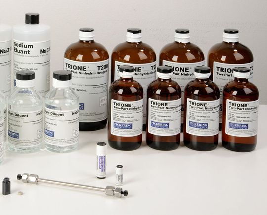 Die Kits für die Aminosäure-Analytik enthalten alle nötigen Substanzen. Die Kits für die Aminosäure-Analytik enthalten alle nötigen Substanzen.