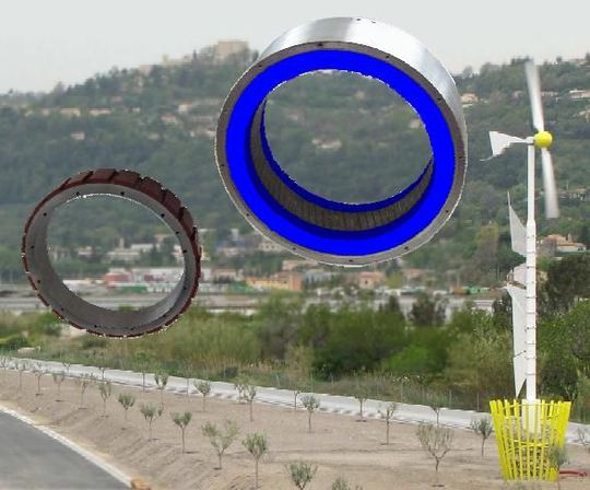 Generatoren als Bausatz aus Stator und Rotor für Windkraftanlagen. (Bild: Maccon)