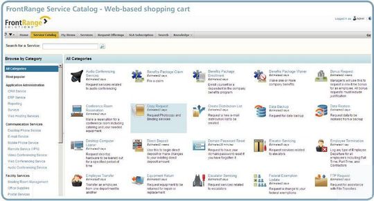 IT-Dienste werden per Web-Warenkorb angeboten. IT-Dienste werden per Web-Warenkorb angeboten.