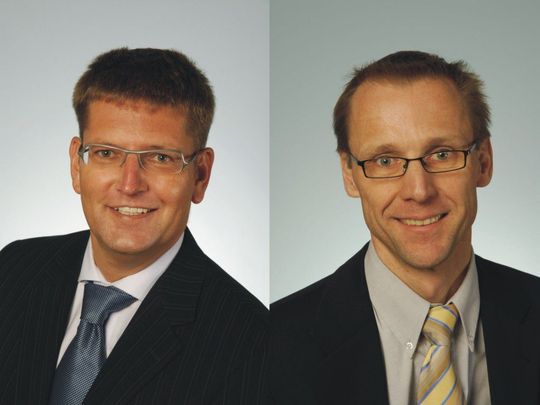CEO Holger Volpert und COO Martin Rambacher führen die umfirmierte KBA-MetroPrint AG. (Bild: KBA-Metronic) CEO Holger Volpert und COO Martin Rambacher führen die umfirmierte KBA-MetroPrint AG. (Bild: KBA-Metronic)