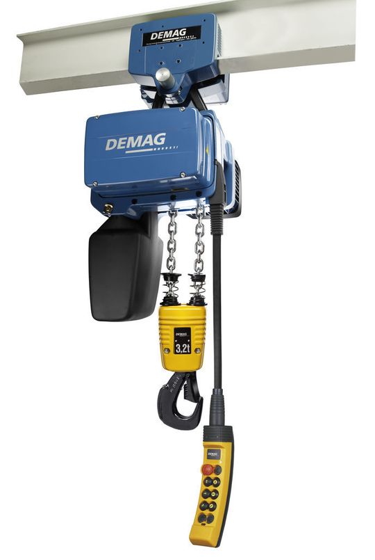 Kettenzug DC 15 – 3,2 t mit Fahrwerk EU34 (Bild: Demag Cranes & Components)