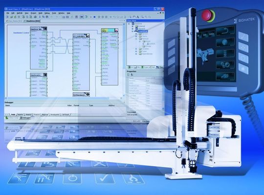 Sigmatek bietet eine durchgängige Systemlösung mit Integration von SPS, Motion-Control und Roboter-Steuerung Bild: Sigmatek Sigmatek bietet eine durchgängige Systemlösung mit Integration von SPS, Motion-Control und Roboter-Steuerung Bild: Sigmatek