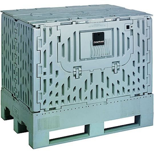 Mit der Security-Box von Cargoguard bietet DB Schenker eine neue gesicherte Transportbox an, deren intuitive Bedienung individuelle Sicherheitseinstellungen leicht machen soll. Bild: DB Schenker Mit der Security-Box von Cargoguard bietet DB Schenker eine neue gesicherte Transportbox an, deren intuitive Bedienung individuelle Sicherheitseinstellungen leicht machen soll. Bild: DB Schenker