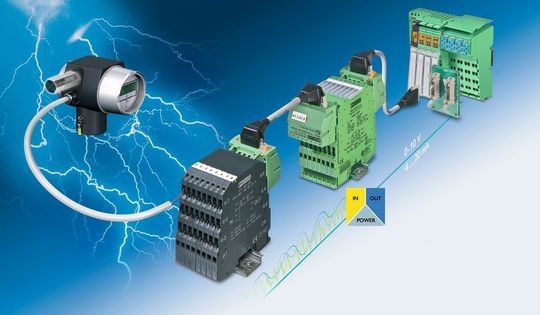 Mit den Produktfamilien Mini-Analog, Linetrab und Surgetrab stellt Phoenix Contact ein komplettes, Platz sparendes und systemfähiges Programm für alle Anwendungsbereiche der analogen Signalverarbeitung zur Verfügung. (Bild: Bilder: Phoenix Contact) Mit den Produktfamilien Mini-Analog, Linetrab und Surgetrab stellt Phoenix Contact ein komplettes, Platz sparendes und systemfähiges Programm für alle Anwendungsbereiche der analogen Signalverarbeitung zur Verfügung. (Bild: Bilder: Phoenix Contact)