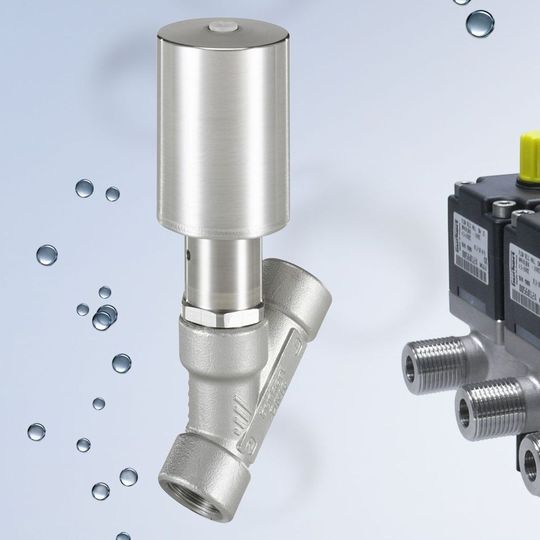 2/2-Wege Schrägsitzventil Typ 2000 INOX aus Edelstahl als Einzelventil ... 2/2-Wege Schrägsitzventil Typ 2000 INOX aus Edelstahl als Einzelventil ...