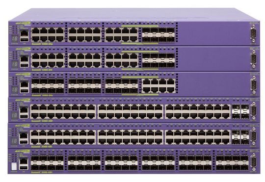 Der Ethernet-Switch „SummitX 460“ ist die dritte Produktserie von Extreme Networks, die die Lüftung von vorne nach hinten eingebaut hat. Der Ethernet-Switch „SummitX 460“ ist die dritte Produktserie von Extreme Networks, die die Lüftung von vorne nach hinten eingebaut hat.