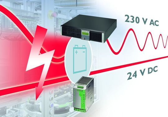 Netzstörungen beeinträchtigen immer auch die Produktivität — unterbrechungsfreie Stromversorgungen für AC und DC schaffen Abhilfe Bilder: Phoenix Contact Netzstörungen beeinträchtigen immer auch die Produktivität — unterbrechungsfreie Stromversorgungen für AC und DC schaffen Abhilfe Bilder: Phoenix Contact