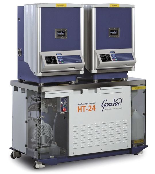 1 Der Genevac HT-24 Zentrifugaltrockner zur schnellen Gefriertrocknung. 1 Der Genevac HT-24 Zentrifugaltrockner zur schnellen Gefriertrocknung.