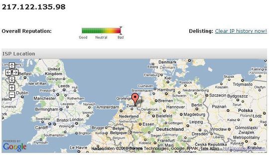 ReputationAuthority.org zeigt, welche Domains eine Bedrohung darstellen und wo sie beheimatet sind. ReputationAuthority.org zeigt, welche Domains eine Bedrohung darstellen und wo sie beheimatet sind.