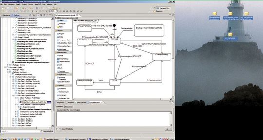 Statusautomat: Für die Entwicklung des Sol-ion, einem Systems zur Verbesserung des Eigenverbrauchs von Solarstorm, setzte voltwerk SysML und das freie Tool TopCased ein. (Bild: Voltwerk) Statusautomat: Für die Entwicklung des Sol-ion, einem Systems zur Verbesserung des Eigenverbrauchs von Solarstorm, setzte voltwerk SysML und das freie Tool TopCased ein. (Bild: Voltwerk)