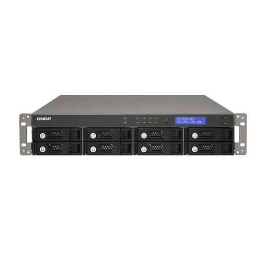 Das Modell QNAP TS-859U-RP+ stellt bis zu 16 Terabyte Speicherkapazität zur Verfügung. Das Modell QNAP TS-859U-RP+ stellt bis zu 16 Terabyte Speicherkapazität zur Verfügung.