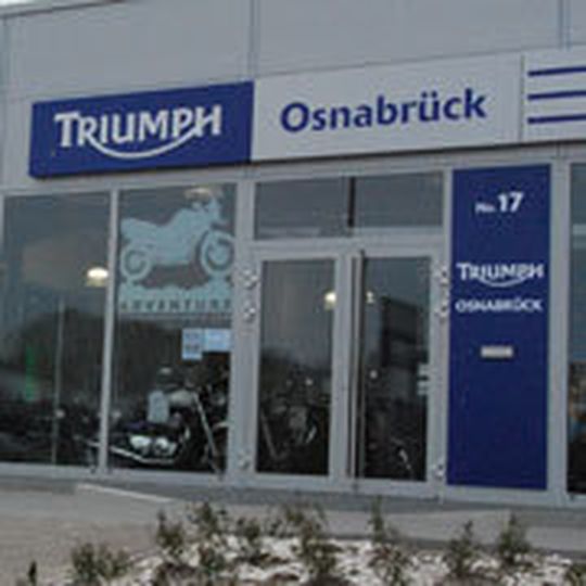 Neue Heimat für Triumph Osnabrück - im Montorradzentrum Schriewer in Bissendorf. Neue Heimat für Triumph Osnabrück - im Montorradzentrum Schriewer in Bissendorf.