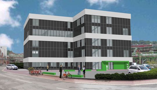 Modell des zukünftigen Technikums Zellbiologie im Pharma- und Chemiepark Wuppertal (Bild: Bayer HealthCare) Modell des zukünftigen Technikums Zellbiologie im Pharma- und Chemiepark Wuppertal (Bild: Bayer HealthCare)