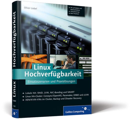 Linux Hochverfügbarkeit - Einsatzszenarien und Praxislösungen von Galileo Computing zeigt Linux-Admins im Unternehmen alles was sie über lokale HA-Server und Cluster wissen müssen. Linux Hochverfügbarkeit - Einsatzszenarien und Praxislösungen von Galileo Computing zeigt Linux-Admins im Unternehmen alles was sie über lokale HA-Server und Cluster wissen müssen.