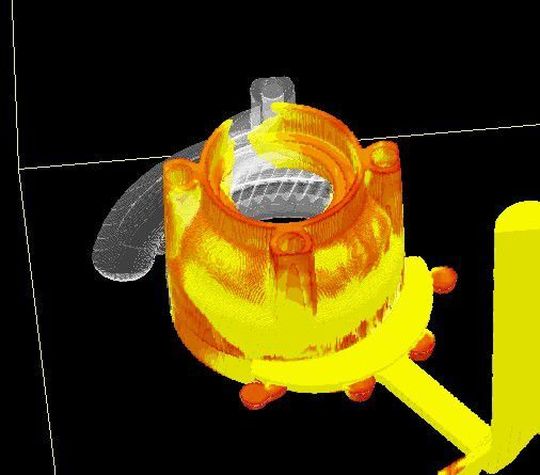 Formfüllsimulation mit der Software NovaCast (Bild: Artur Monse) Formfüllsimulation mit der Software NovaCast (Bild: Artur Monse)