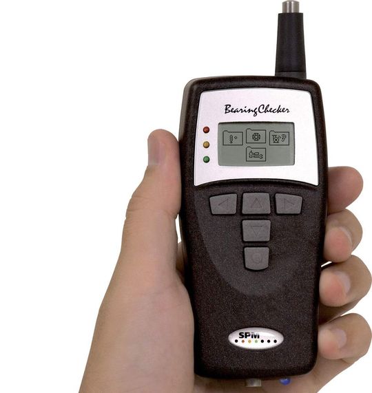 Der Wälzlager-Tester Bearing Checker gibt über Stoßimpulsmessung Informationen zu Schäden im Lager. (Bild: Status Pro)