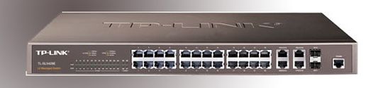 Der Gigabit-Switch TL-SL5428E verfügt über 24 10/100-Ports sowie vier Gigabit-Ports und bietet eine Backplane-Brandbreite von 12,8 Gigabit pro Sekunde. Der Gigabit-Switch TL-SL5428E verfügt über 24 10/100-Ports sowie vier Gigabit-Ports und bietet eine Backplane-Brandbreite von 12,8 Gigabit pro Sekunde.