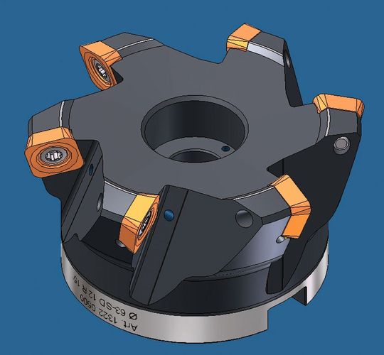Bringt dank hochpositiver Geometrien erheblich mehr Zeitspanvolumen bei gleicher Spindelleistung: der Alesa Speed Planfräskopf. (Bild: Alesa) Bringt dank hochpositiver Geometrien erheblich mehr Zeitspanvolumen bei gleicher Spindelleistung: der Alesa Speed Planfräskopf. (Bild: Alesa)