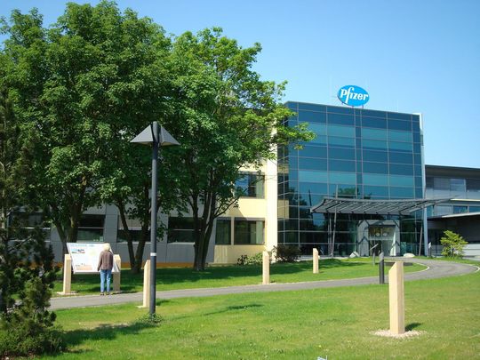 Das Freiburger Arzneimittelwerk Gödecke; das Werk gehört seit 2000 zu Pfizer. (Bild: Pfizer)