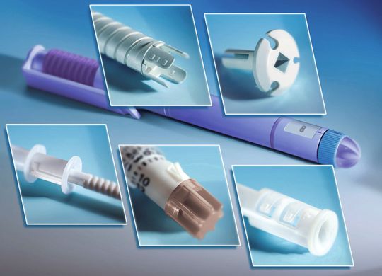 Mit den neuen Kunststofftypen können beispielsweise Insulin-Pens mit sehr guten Gleitreibeeigenschaften gefertigt werden. (Bild: BASF)
