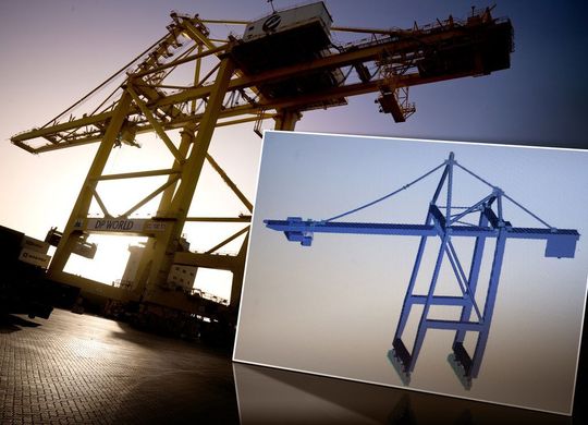 Effektive Dämpfung von Krangestellschwingungen (Bild: Siemens)