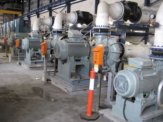Pumps for desalination of sea water. (Pictures: Norit Nijhuis) Pumps for desalination of sea water. (Pictures: Norit Nijhuis)