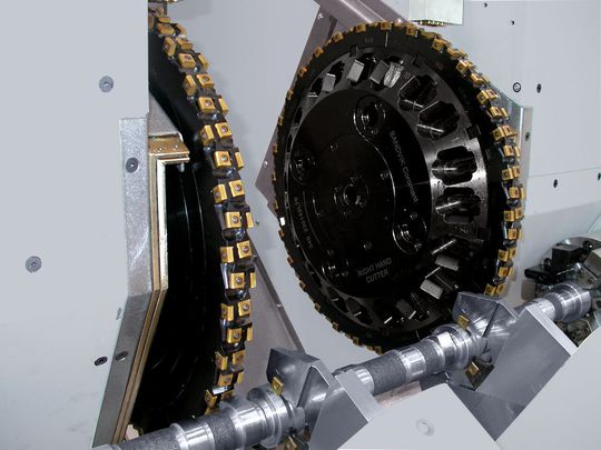 Bild 1: Beispiel für ein kundenindividuell gefertigtes Sonderwerkzeug, hier zur Bearbeitung von Nockenwellen. (Bild: Sandvik)