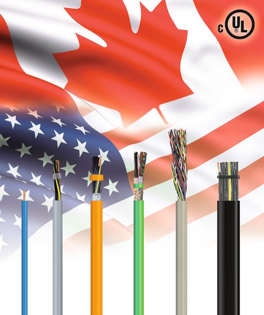 Die Steuer-, Daten- und Versorgungsleitungen von TKD Kabel haben die cUL-Zulassung erhalten. (TKD Kabel)