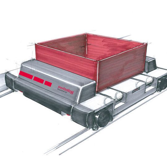 Der Smart-Carrier von Swisslog ist ein Lager- und Transportsystem für leichte Behälter und Trays. Bild: Swisslog Der Smart-Carrier von Swisslog ist ein Lager- und Transportsystem für leichte Behälter und Trays. Bild: Swisslog