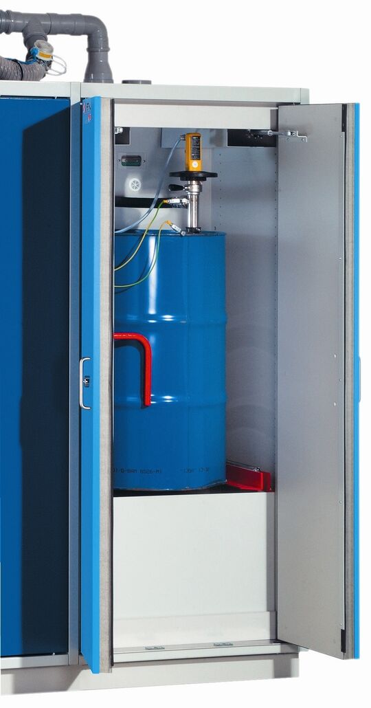 New Developed Drum Cabinet For Active Storage Of Flammable Liquids