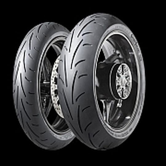 Moderne Reifen wie der Dunlop Sportsmart beschert betagten Bikes ein viel besseres Fahrverhalten. Moderne Reifen wie der Dunlop Sportsmart beschert betagten Bikes ein viel besseres Fahrverhalten.