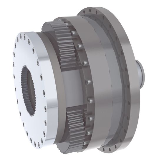 Servox SP-Antrieb mit modifiziertem Planetengetriebe. (Desch) Servox SP-Antrieb mit modifiziertem Planetengetriebe. (Desch)