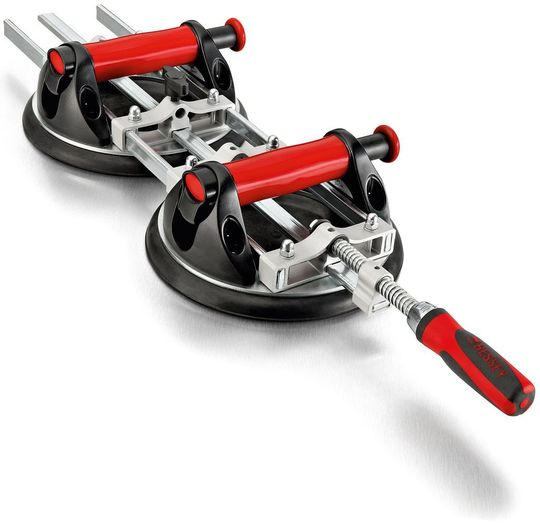 Der Plattenspanner PS130 erzeugt eine Spannkraft von bis zu 1200 N. (Bild: Bessey Tool)