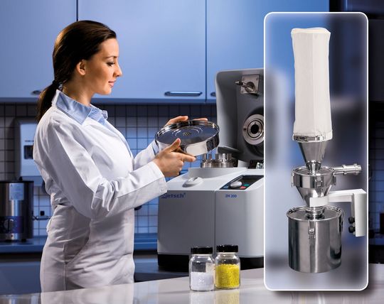 Thanks to the wide range of accessories with different rotors, ring sieves and collectors, the ZM 200 can be easily adapted to suit a wide range of applications. (Picture: Retsch) Thanks to the wide range of accessories with different rotors, ring sieves and collectors, the ZM 200 can be easily adapted to suit a wide range of applications. (Picture: Retsch)