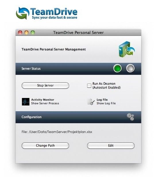 TeamDrive Personal Server erlaubt verschlüsselten Datenaustausch zwischen internen und externen Mitarbeitern mittels Cloud-Service oder eigenem Server. TeamDrive Personal Server erlaubt verschlüsselten Datenaustausch zwischen internen und externen Mitarbeitern mittels Cloud-Service oder eigenem Server.