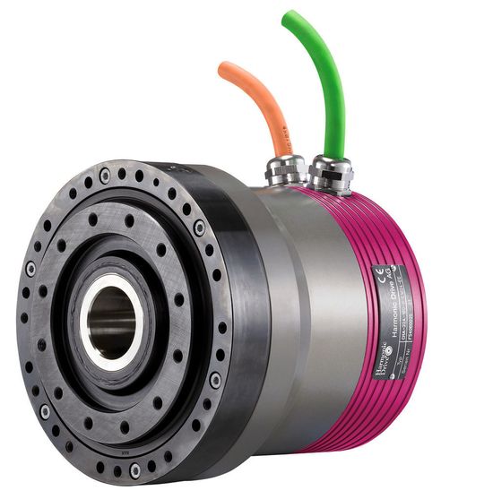 Hochintegrierte mechatronische Lösung: der CHA Hohlwellenantrieb. (Bild: Peter Hildebrandt / Harmonic Drive) Hochintegrierte mechatronische Lösung: der CHA Hohlwellenantrieb. (Bild: Peter Hildebrandt / Harmonic Drive)