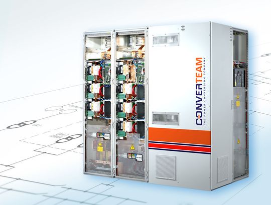 Der neuer LV800 Niederspannungsumrichter für industrielle Anwendungen im Leistungsbereich von 300 kVA bis 4.000 kVA. (Bild: Converteam)