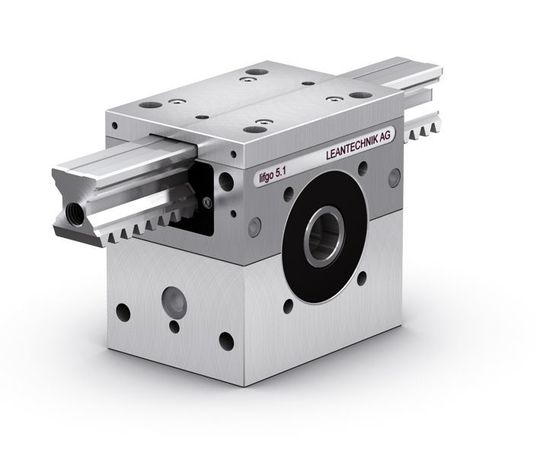 Das neue Zahnstangenhubgetriebe lifego 5 löst die Generation lifego 4 ab. (Bild: Leantechnik) Das neue Zahnstangenhubgetriebe lifego 5 löst die Generation lifego 4 ab. (Bild: Leantechnik)